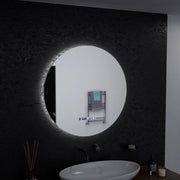 Oglinda LED Rotunda, 60cm, Serenite MotionGlow Marcello, Sistem Dezaburire, Ceas & Termometru, Dimabila