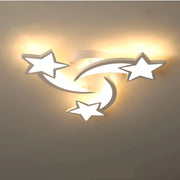 Lustra LED cu telecomanda IPOMOEA 51W, 3 Stele, lumina Rece/Calda/Neutra, Dimabila, Alb