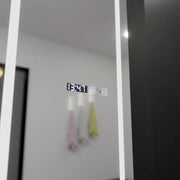 Oglinda LED Rectangulara, 45x140cm, Giulia Senzor Radar Marcello, Sistem Dezaburire, Ceas & Termometru, Dimabila, Dressing Couture