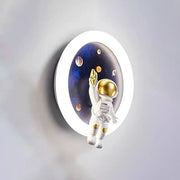 Lustra LED ASTRONAUT cu telecomanda, 51W, lumina Rece/Calda/Neutra, Alb Albastru
