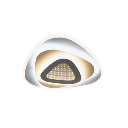 Lustra LED NEXA Triunghi 3D 40W, Alb, Lumina Rece/Calda/Neutra