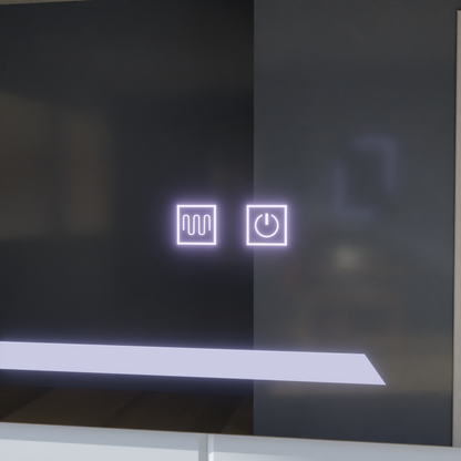 Oglinda LED Rectangulara, 45x60cm, ECLISSA Touch, Sistem Dezaburire, Dimabila, Lumina Rece 6000K