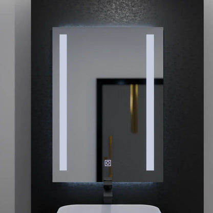 Oglinda LED Rectangulara, 50x70cm, Dual Light Basic Touch