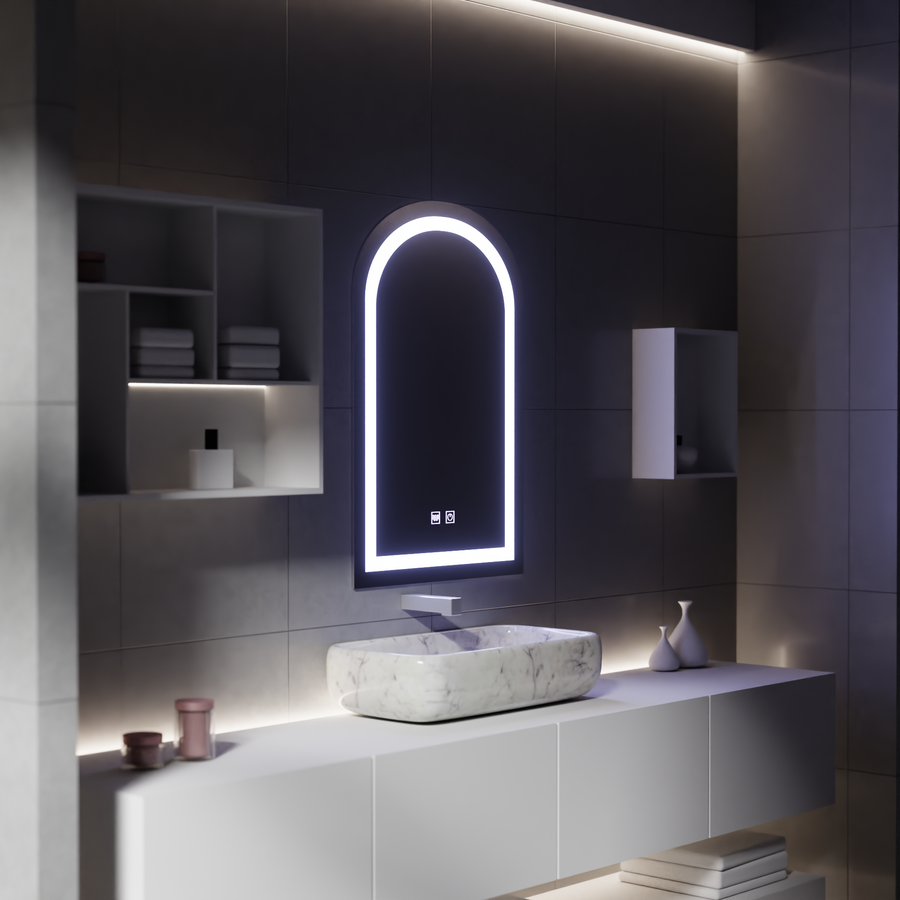 Oglinda LED Touch cu Functie Dezaburire, 80x50cm