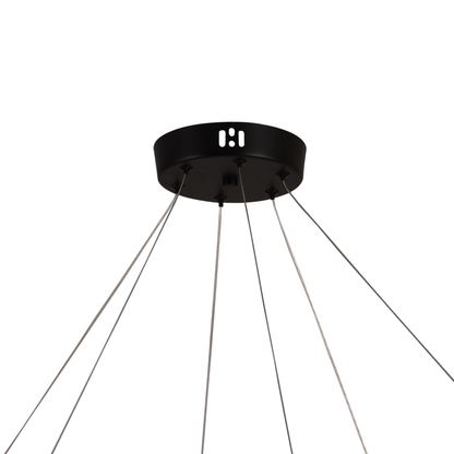 Lustra LED Suspendata Acril LT760/3GD, 28W, Lumina Calda/Neutra/Rece 3000/4000/6000K, Alb, Inaltime Reglabila, Metal si Acril