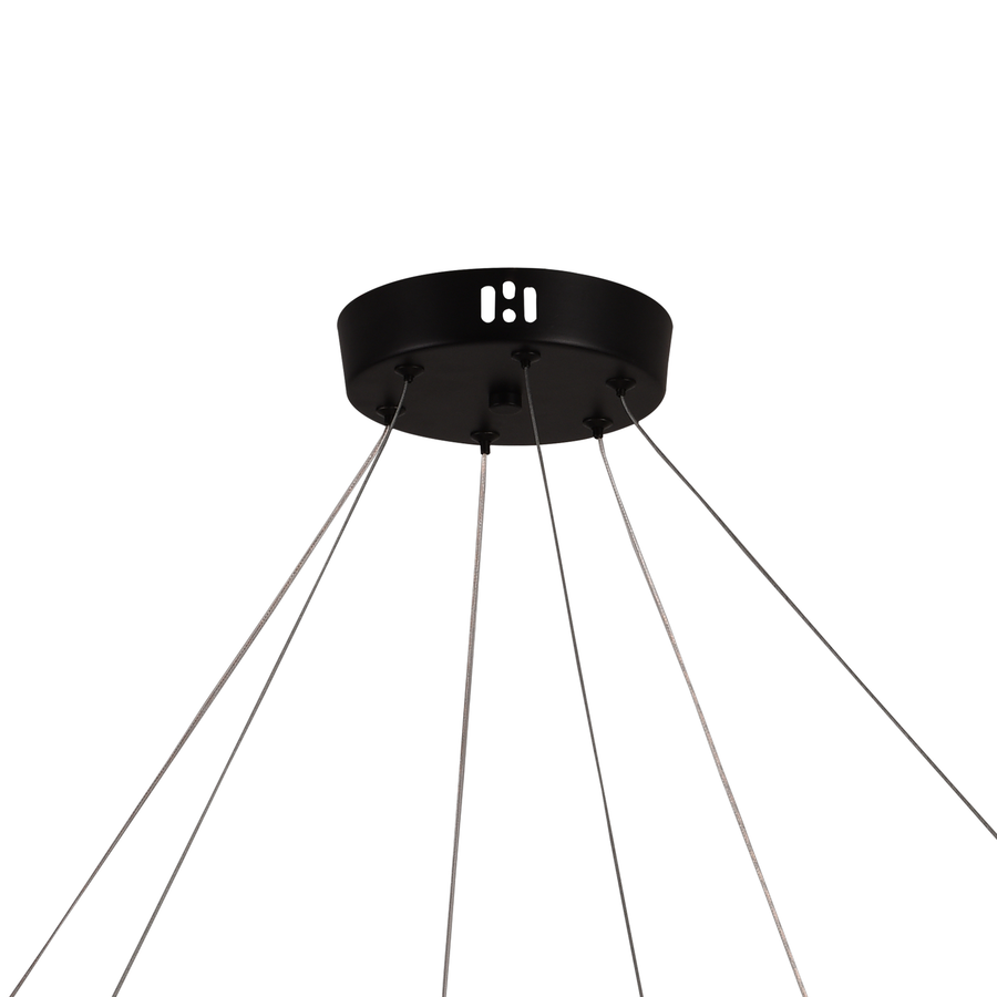 Lustra LED Suspendata Acril LT760/3GD, 28W, Lumina Calda/Neutra/Rece 3000/4000/6000K, Alb, Inaltime Reglabila, Metal si Acril