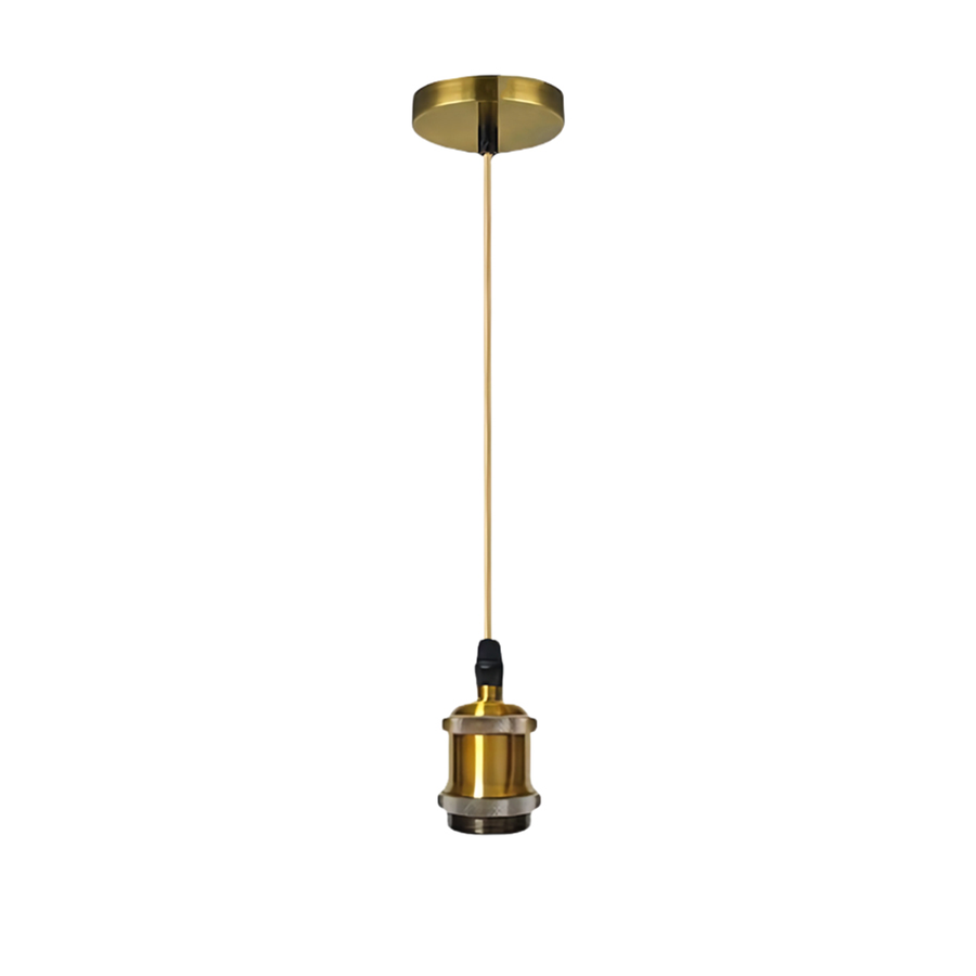 Lustra Antichizata, 1xE27, 100cm,Metal, Bronz