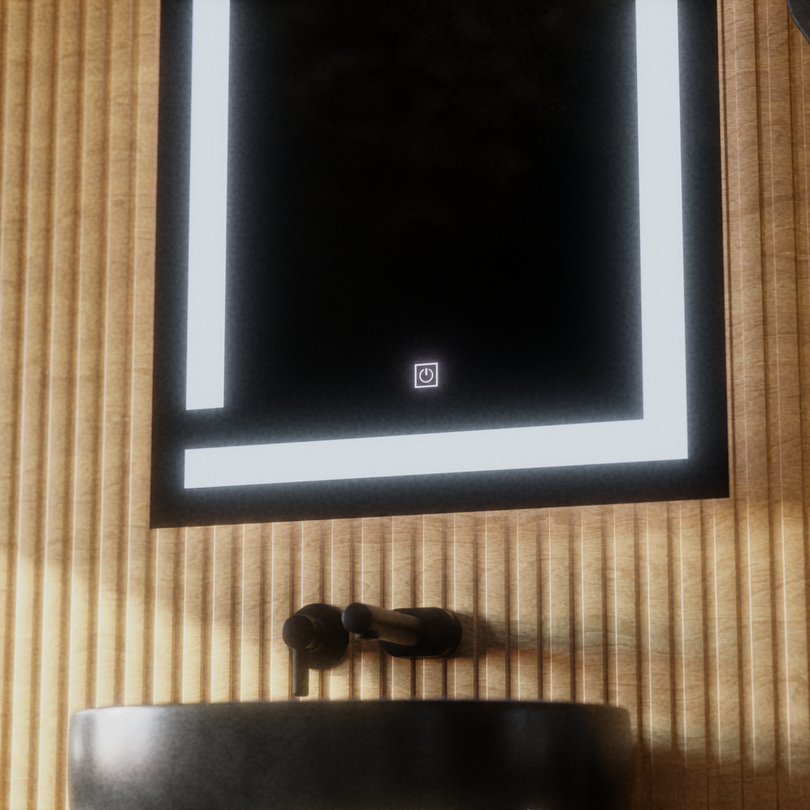 Oglinda LED Giga, 60x80cm, Touch, Lumina 6000K