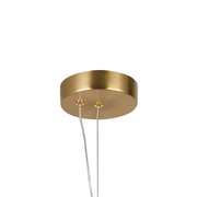 Lustra LED Suspendata LM550/2GD, 11W, Lumina 3000/4000/6000K, Auriu, Inaltime Reglabila