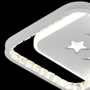 Lustra LED PERU 38W, 2 Patrate, lumina Rece/Calda/Neutra, Alb