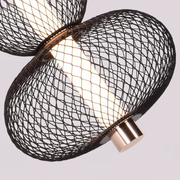 Lustra LED Suspendata LM550/3BK, 12W, Lumina 3000/4000/6000K, Negru