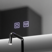 Oglinda LED Semiluna, 60x54,  Soluna Touch, Sistem Dezaburire, Dimabila