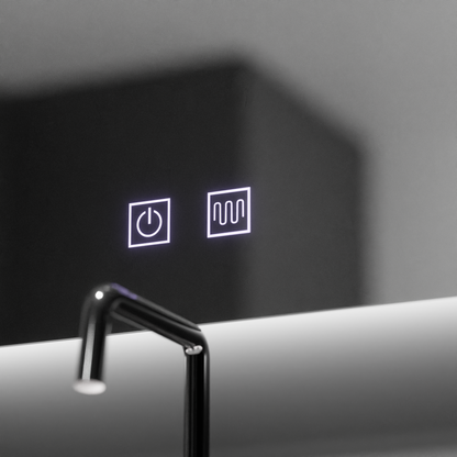 Oglinda LED Semiluna, 60x54,  Soluna Touch, Sistem Dezaburire, Dimabila