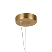 Lustra LED Suspendata LM551/4GD, 23W, Lumina 3000/4000/6000K, Auriu, Inaltime Reglabila