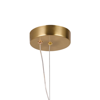 Lustra LED Suspendata LM551/4GD, 23W, Lumina 3000/4000/6000K, Auriu, Inaltime Reglabila