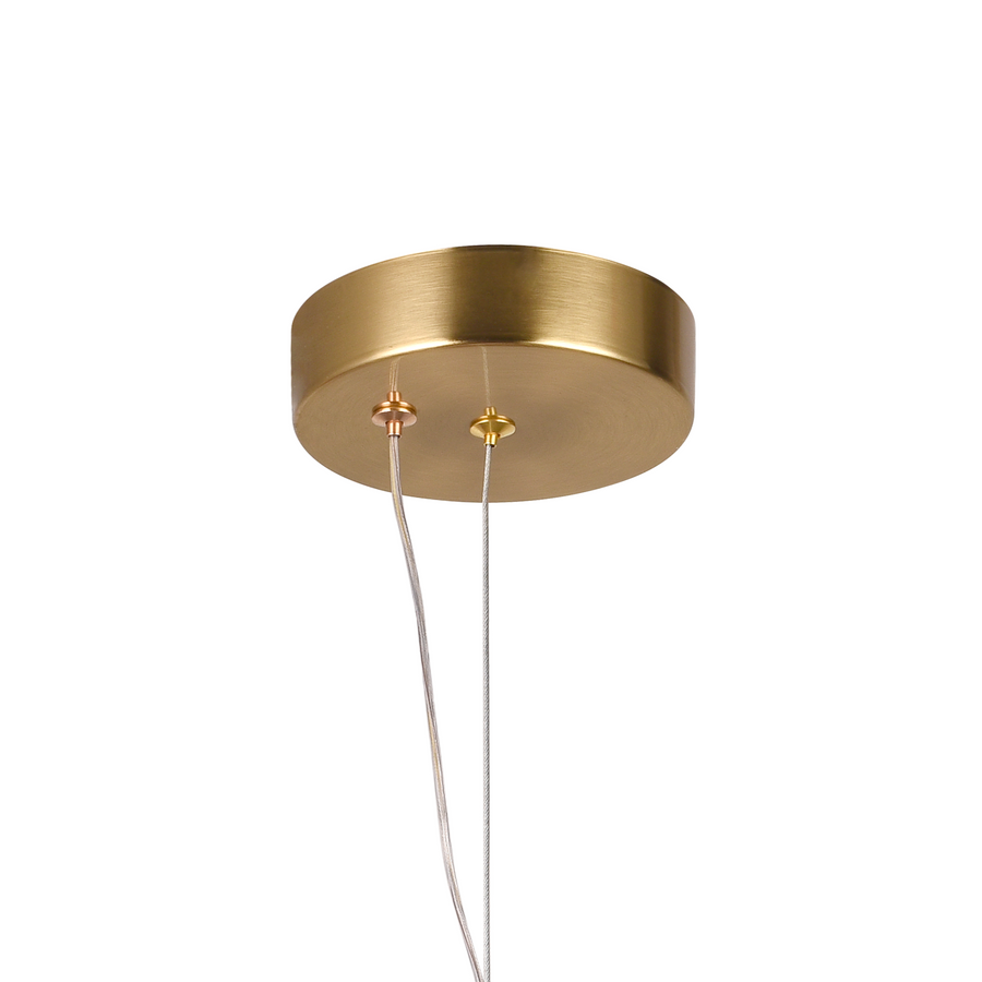 Lustra LED Suspendata LM551/4GD, 23W, Lumina 3000/4000/6000K, Auriu, Inaltime Reglabila