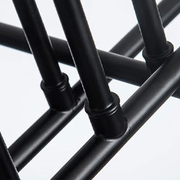 Lustra Clasica Modernist Octa, 8x E27, Negru, Design Modern, Metal, Fara Abajur