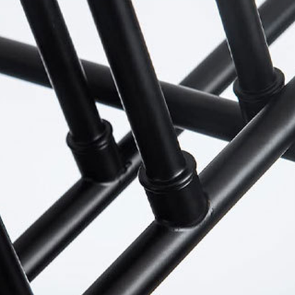 Lustra Clasica Modernist Octa, 8x E27, Negru, Design Modern, Metal, Fara Abajur