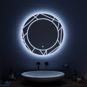 Oglinda LED Touch ASTRIX, 70cm, 6000K, Dimabila, Sistem Dezaburire