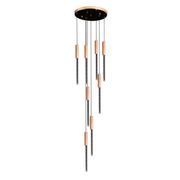 Candelabru Cristal LED 22W, Lumina Calda/Neutra/Rece, Diametru 35cm Auriu CM511/H150XW35