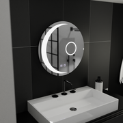 Oglinda LED Rotunda, 80cm, Orbis Touch, Sistem Dezaburire, Dimabila, E31S/80X80