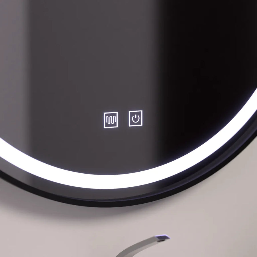Oglinda LED Rotunda 60cm, Lucea Touch, Sistem Dezaburire, Dimabila