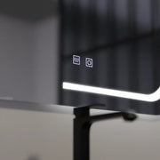 Oglinda LED Rectangulara, 80x60cm, ECLISSA Touch, Sistem Dezaburire, Dimabila