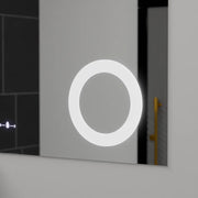 Oglinda LED Rectangulara, 120x80cm, ABSOLU MotionGlow Marcello, Sistem Dezaburire, Ceas & Termometru, Lupa Cosmetica, Dimabila