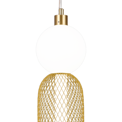 Lustra LED Suspendata LM550/2GD, 11W, Lumina 3000/4000/6000K, Auriu, Inaltime Reglabila