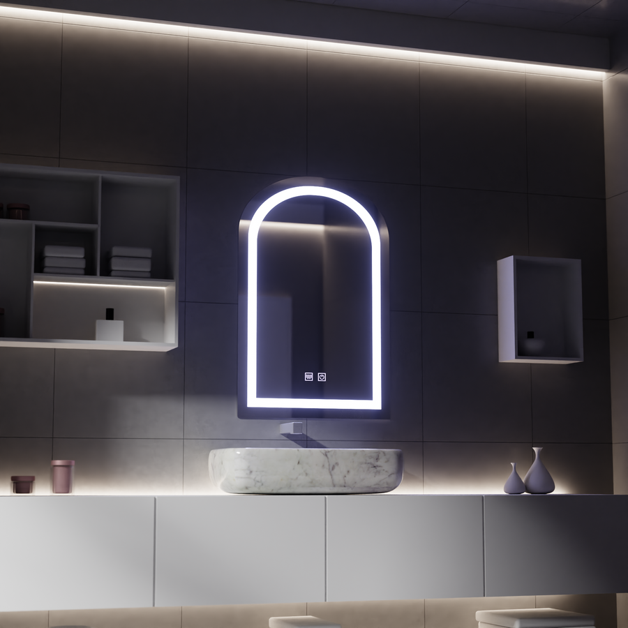 Oglinda LED Touch cu Functie Dezaburire, 80x50cm