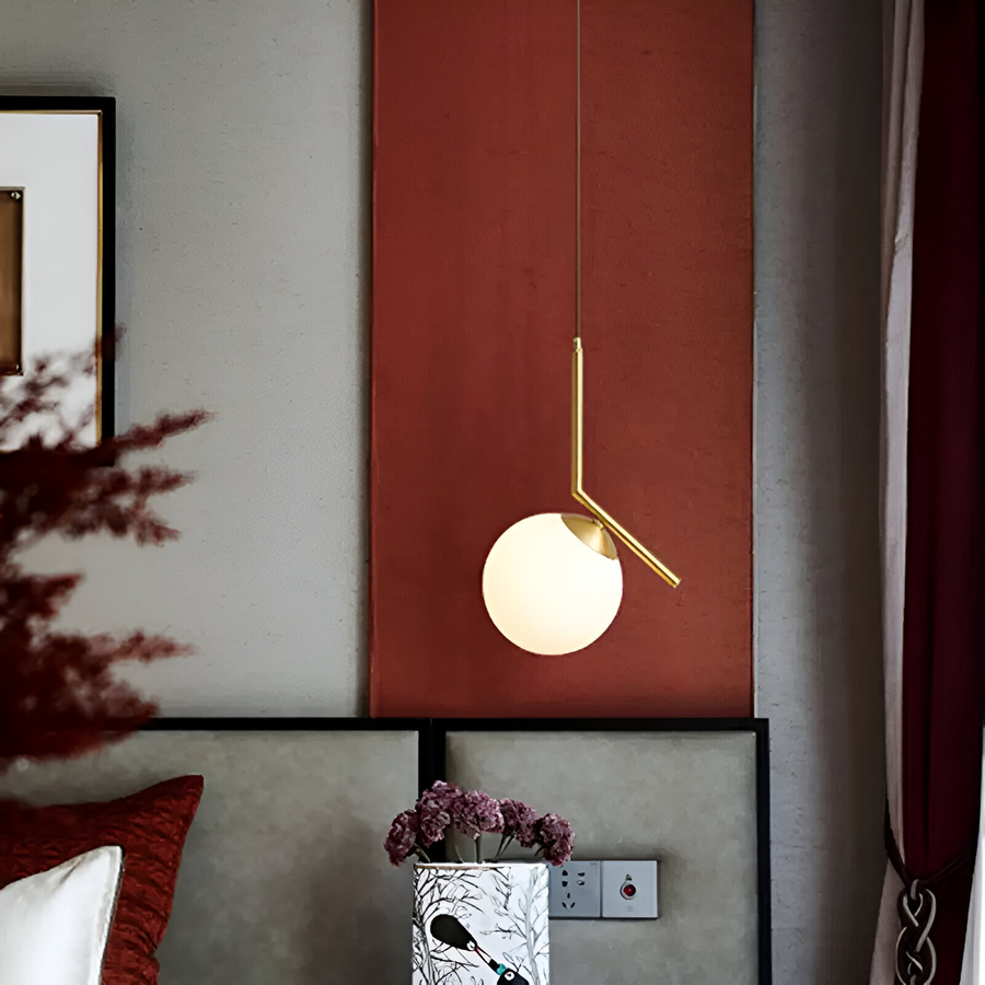 Lustra LOFT Haven, 1x E27, Alb Auriu, Metal, Inaltime Reglabila, Modern