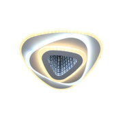 Lustra LED NEXA Triunghi 3D 40W, Alb, Lumina Rece/Calda/Neutra