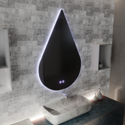 Oglinda LED Touch River Sistem Dezaburire 80X120cm, Forma de Picatura.