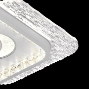 Lustra LED PERU 38W, 2 Patrate, lumina Rece/Calda/Neutra, Alb