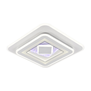 Lustra LED DOLIA, 56W, 40x40cm, lumina Rece/Calda/Neutra, Alb