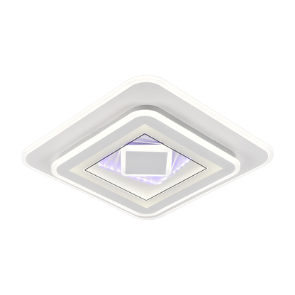 Lustra LED DOLIA, 56W, 40x40cm, lumina Rece/Calda/Neutra, Alb