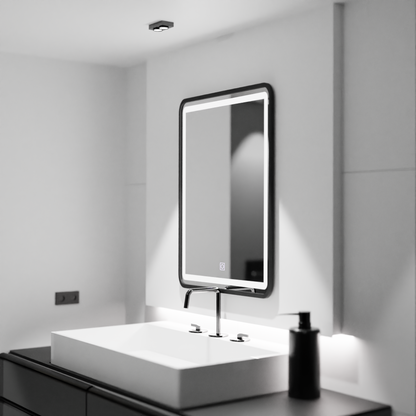 Oglinda LED Rectangulara, 60x80cm, Ombra  Basic Touch