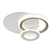 Lustra LED NYXORA 44W, 3 Cercuri, lumina Rece/Calda/Neutra, Alb