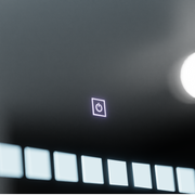 Oglinda LED Rectangulara, 80x60cm, Grid Light Basic Touch