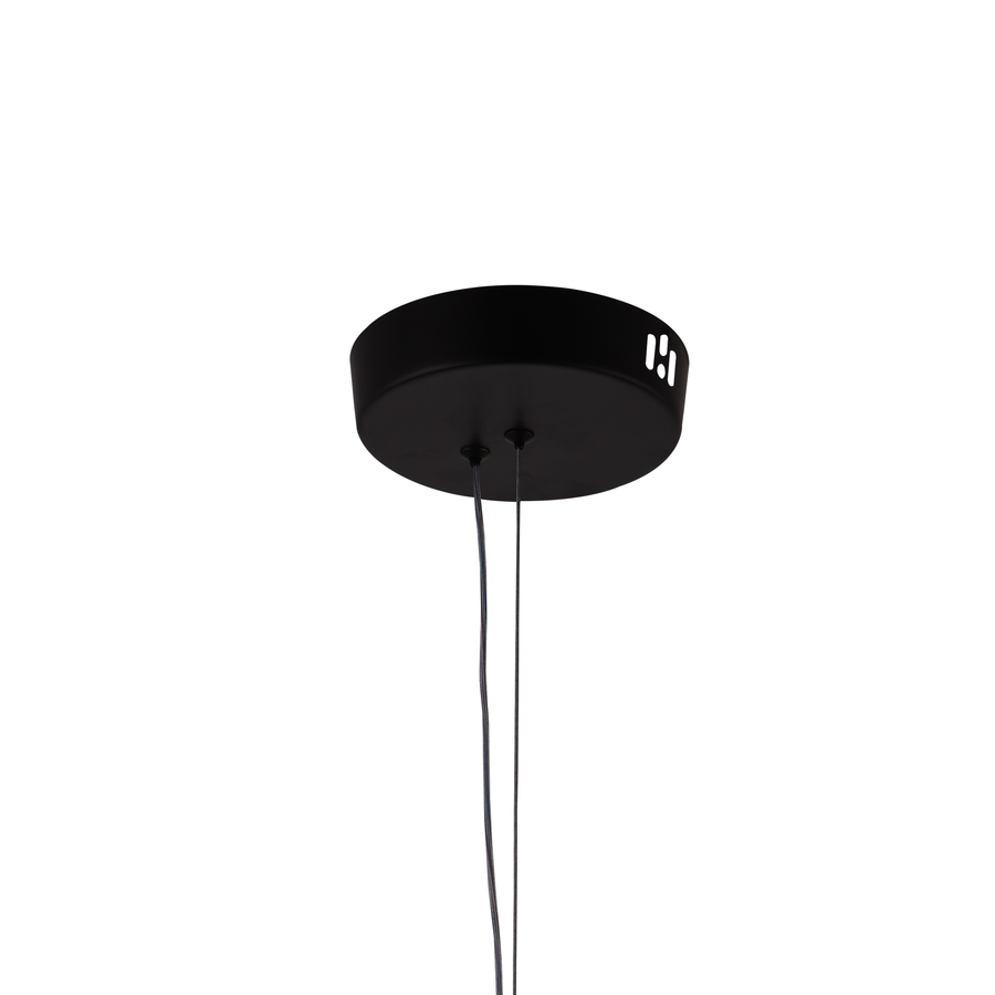 Lustra LED Suspendata cu Telecomanda 29W, LM511/1BK, Inaltime Reglabila, Lumina Calda/Rece/Neutra, Alb, Meta
