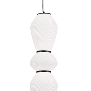 Lustra LED Suspendata cu Telecomanda 78W, LM510/5BK, Inaltime Reglabila, Lumina Calda/Rece/Neutra 3000K/4000K/6000K, Alb, Metal