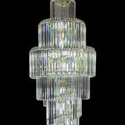 Candelabru Cristal CC8043/600H1800GD, Diametru 60cm, Inaltime 180cm, Auriu Lucios, Inaltime Reglabila, Design Elegant
