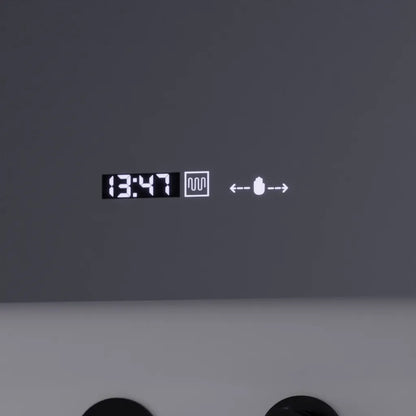 Oglinda LED Rectangulara, 80x60cm, Precision MotionGlow Marcello, Sistem Dezaburire, Ceas & Termometru, Lupa Cosmetica, Dimabila