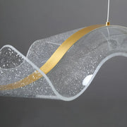 Lustra LED suspendata AMI 62W, Liniara, lumina Rece/Calda/Neutra, Auriu, Inaltime Reglabila