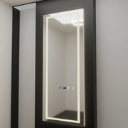 Oglinda LED Rectangulara, 60x150cm, Alessia Senzor Radar Marcello, Sistem Dezaburire, Ceas & Termometru, Dimabila, Dressing Couture