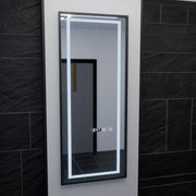 Oglinda LED Rectangula, 60x150cm, Bianca Senzor Radar Marcello, Sistem Dezaburire, Ceas & Termometru, Dimabila, Dressing Couture