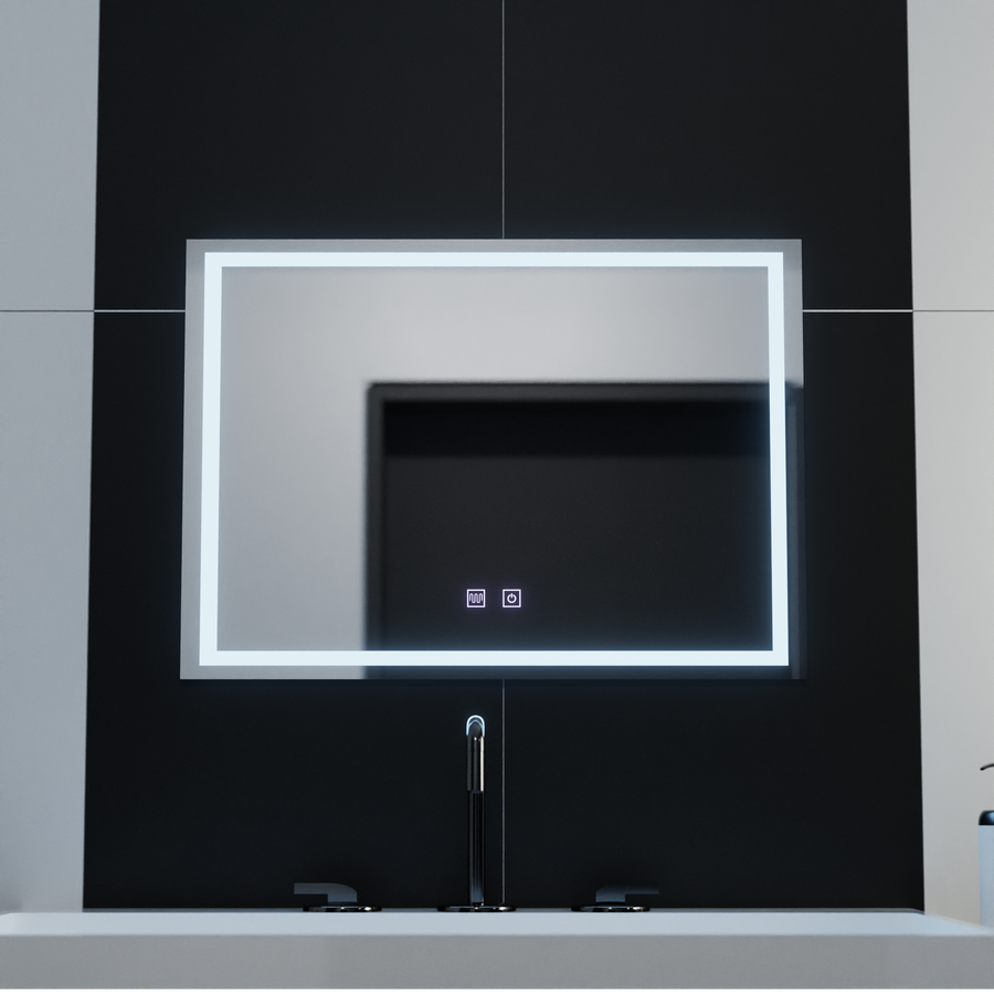 Oglinda LED Rectangulara, 70x50cm, RADIANTE Touch , Sistem Dezaburire, Dimabila