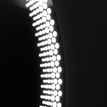 Oglinda LED Rotunda, 60cm, Corona Touch, Sistem Dezaburire, Dimabila