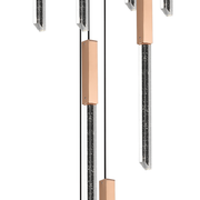 Candelabru Cristal LED 22W, Lumina Calda/Neutra/Rece, Diametru 35cm Auriu CM511/H150XW35