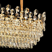 Candelabru Cristal CC6705/900X350GD 10x E14, 90cm, Auriu Lucios, Inaltime Reglabila